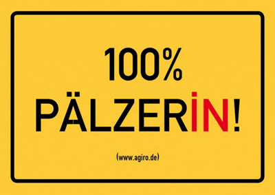 100% Pälzerin Aufkleber