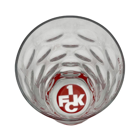 FCK Teufelskopf Dubbeglas 0,5 L, mit Boden Druck 1. FC Kaiserslautern Logo