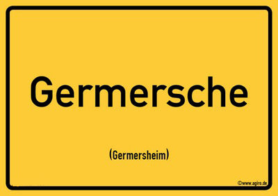 Germersheim (Germersche) - Pfalz Ortsschild Magnet