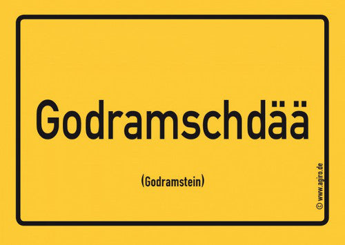 Godramstein - Godramschdää Aufkleber