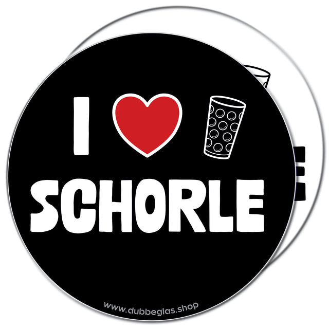 I love Schorle Untersetzer (10 Stück)