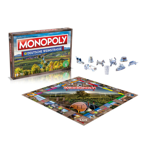 Monopoly Deutsche Weinstraße, Spielbrett und Spielfiguren