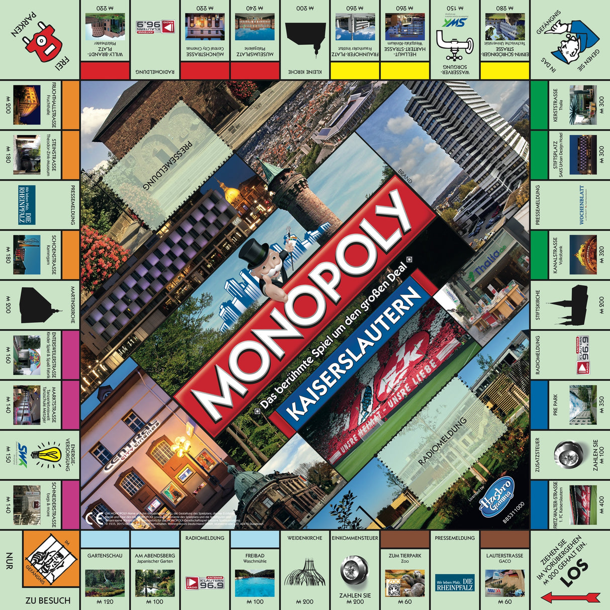 Monopoly Kaiserslautern - Spielbrett