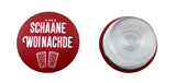 Schääne Woinachde Button - mit Saugnapf Ø 25 mm, Pfälzisch Shop