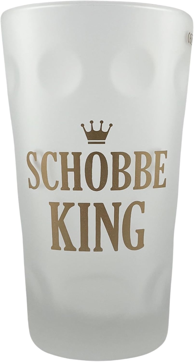 Schobbe King Dubbeglas 0,5 L - satniert