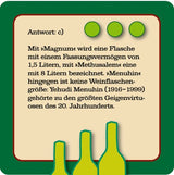 Wein Quiz - 66 Fragen rund um den Rebensaft, Spielkarte